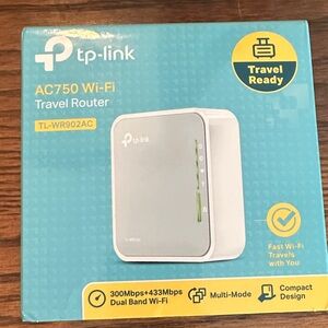 TP-Link AC750 Travel Router - Gray and White